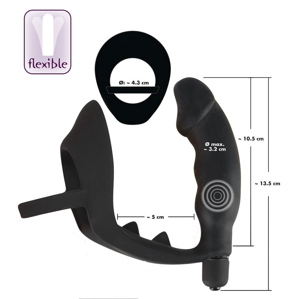 Ring & Vibro Plug Black Velvets