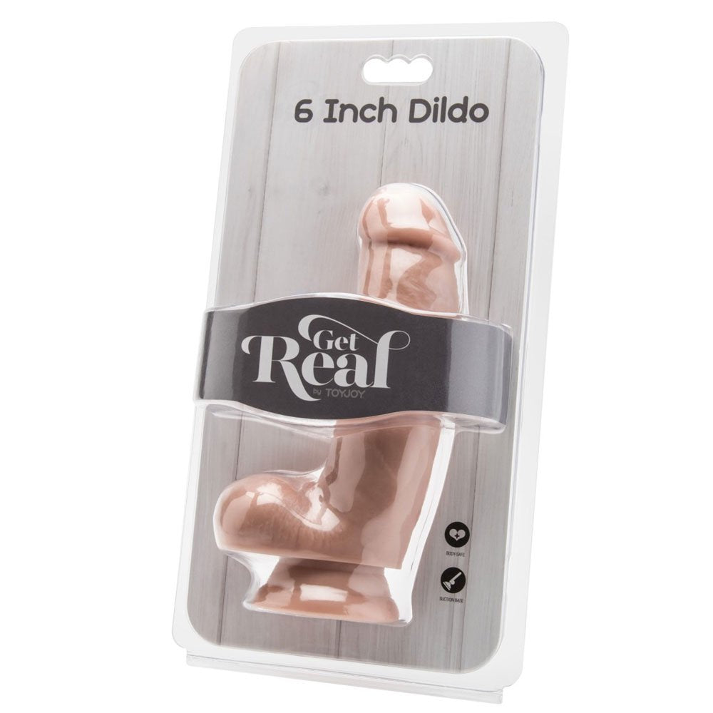 ToyJoy Get Real Dildo 6' with Balls Flesh