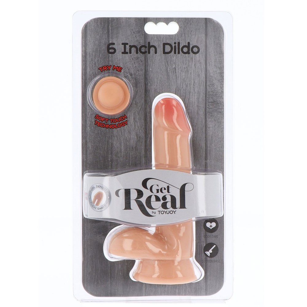 ToyJoy Get Real Dual Density Dildo 6' Balls