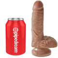 Pipedream King Cock - 7" Cock with Balls Caramel