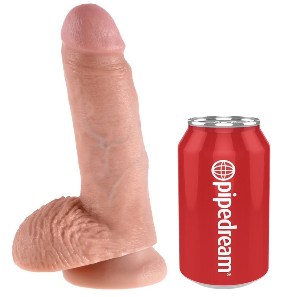 Pipedream King Cock - 7" Cock with Balls Flesh