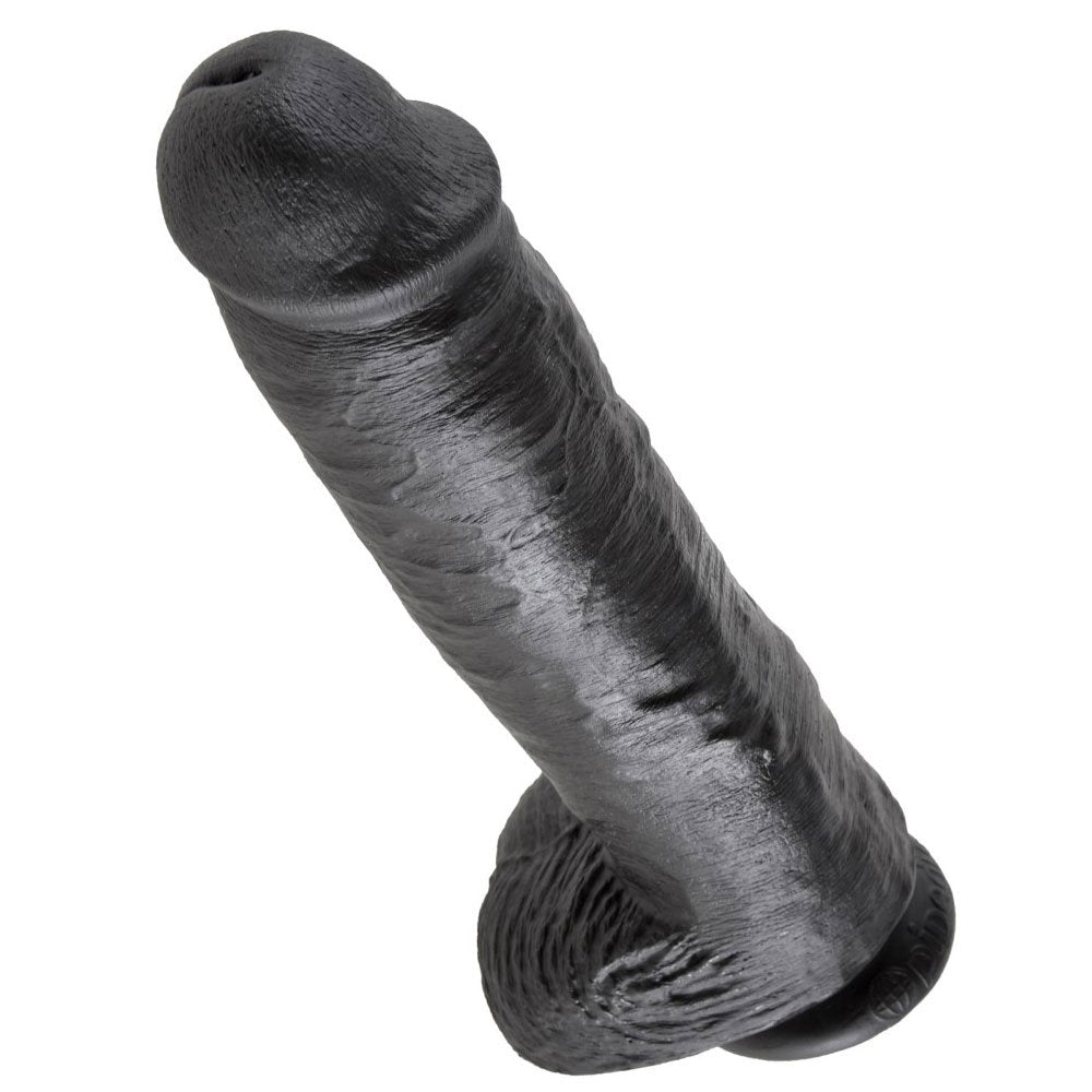 Pipedream King Cock - 11' Cock with Balls Black