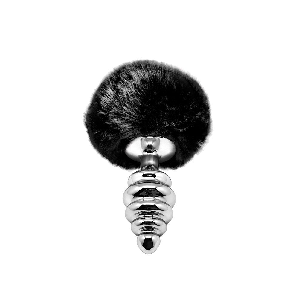 Metal Anal Fluffy Twist Plug M