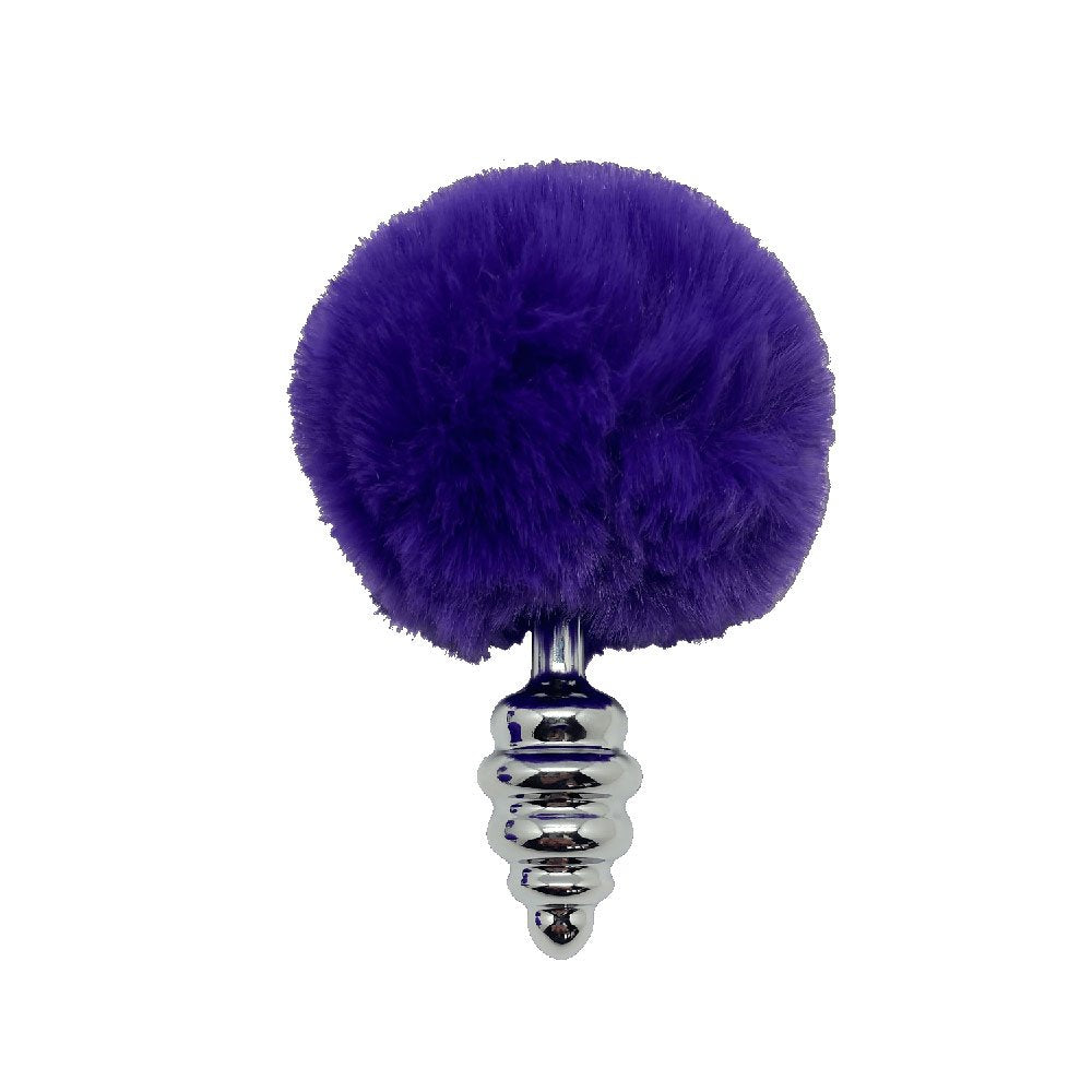 Metal Anal Fluffy Twist Plug S