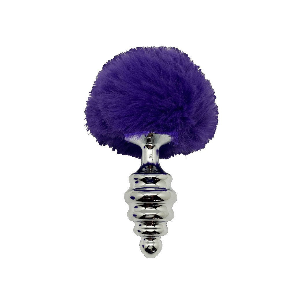 Metal Anal Fluffy Twist Plug L