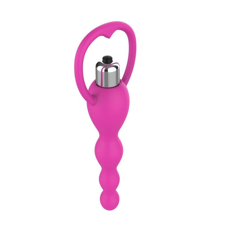 A-GUSTO Anal Chain with Vibration Pink