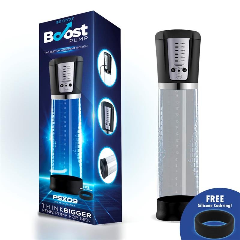 BOOST PUMPS Pompa per pene automatica con display PSX09 USB