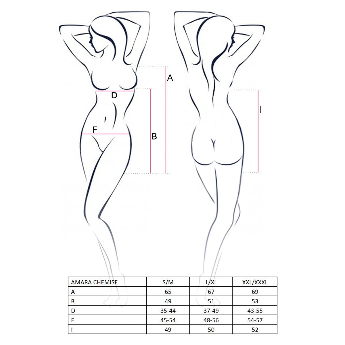 Babydoll AMARA Bianco - Taglia S/M