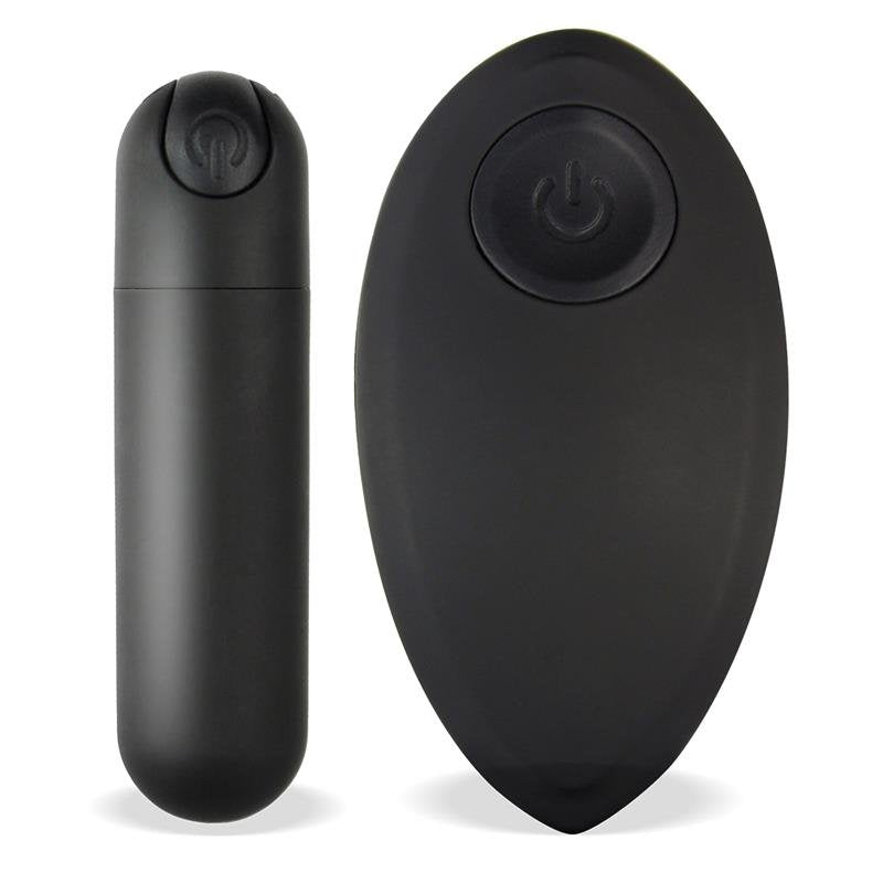 TARDENOCHE Buller Proiettile Vibrante Telecomando USB Silicone Nero
