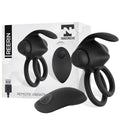 TARDENOCHE Reerin Doppio Anello Vibrante USB Telecomando USB Silicone
