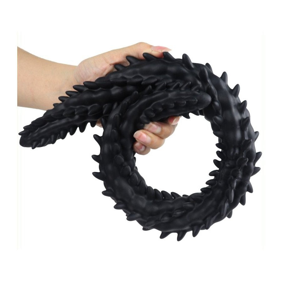 Doppio Dildo Scolop M 50 x 4cm Nero