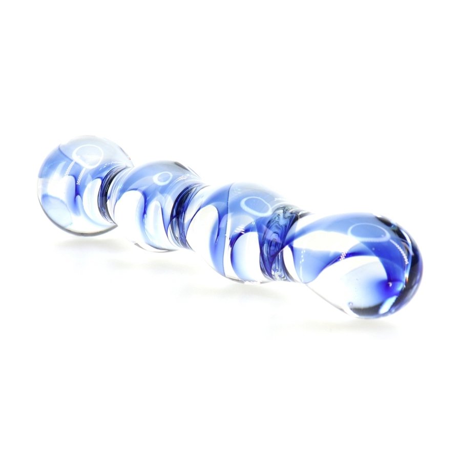 Perle di vetro a vite per dildo 17 x 3,5 cm