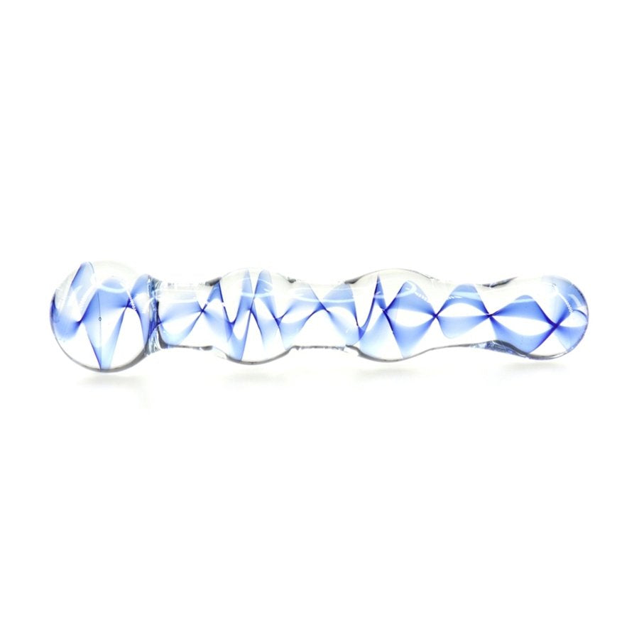 Perle di vetro a vite per dildo 17 x 3,5 cm