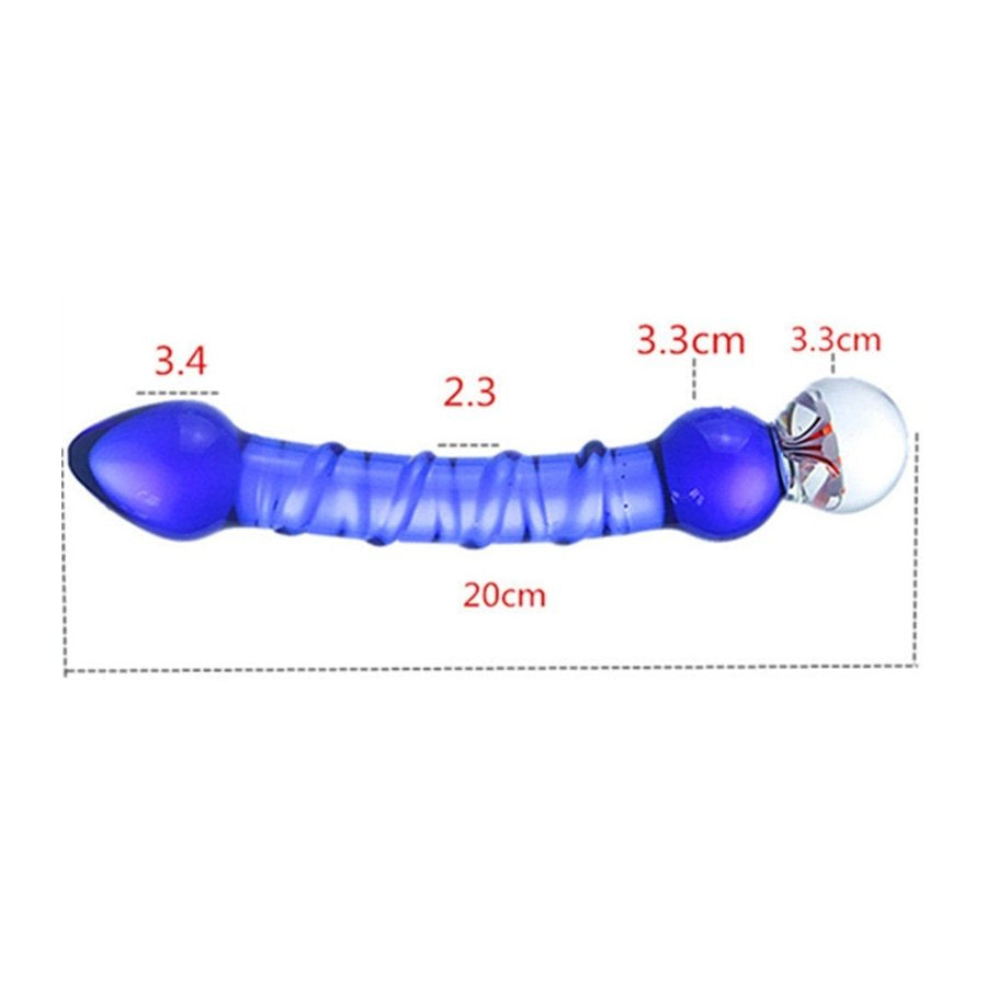 Dildo in vetro Royal 16 x 3,3 cm