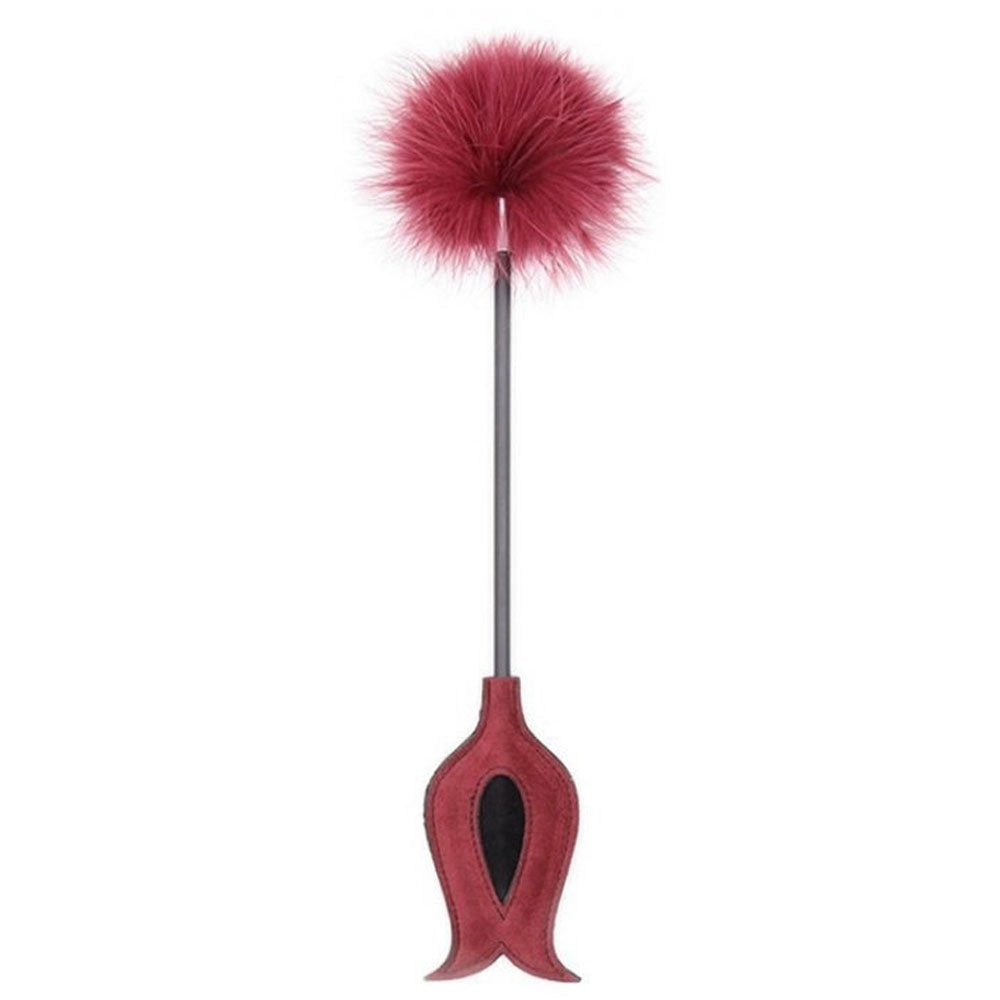 Frusta e spolverino viola Victoria 43 cm