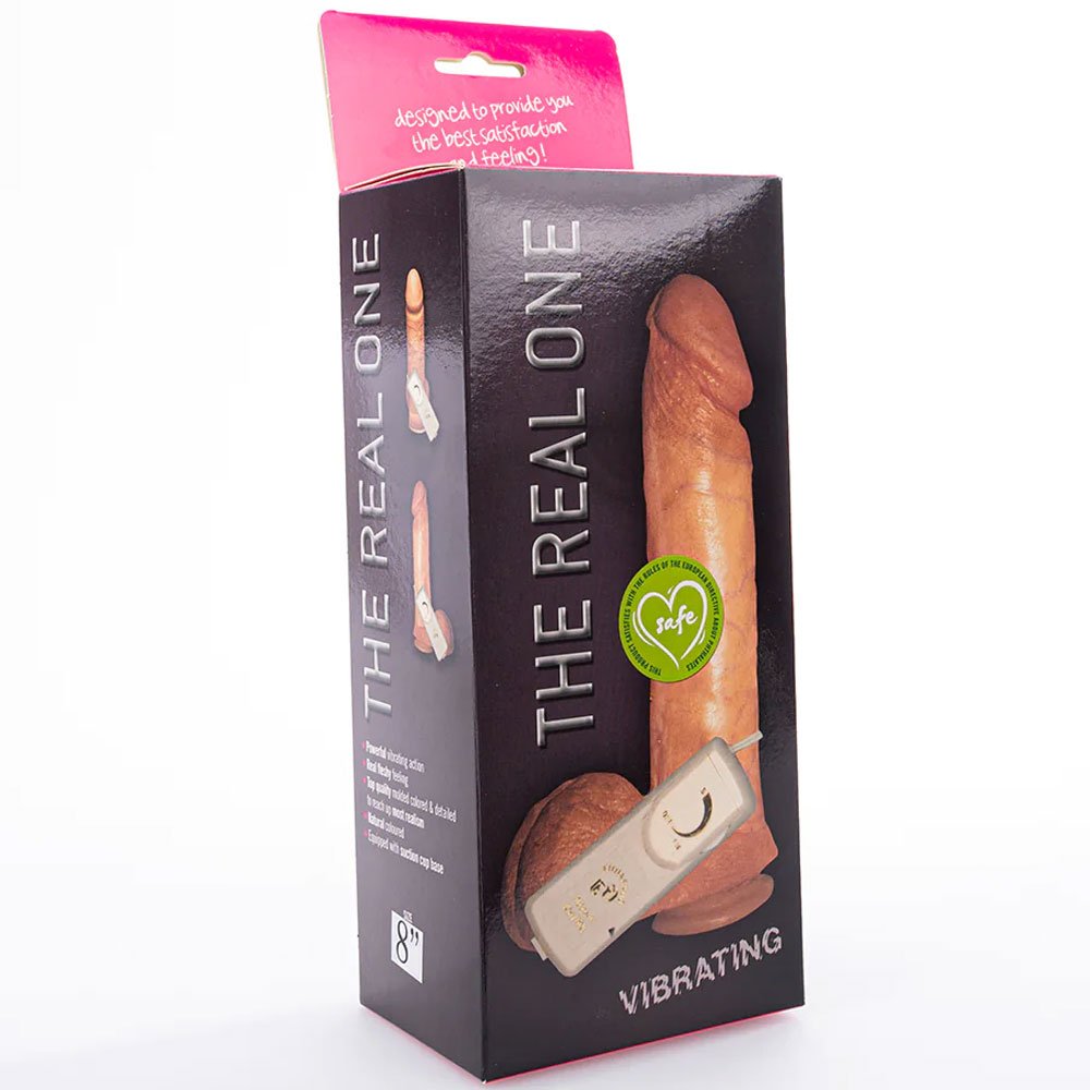 GA06 REAL ONE 8 INCH FLESH VIBRATING