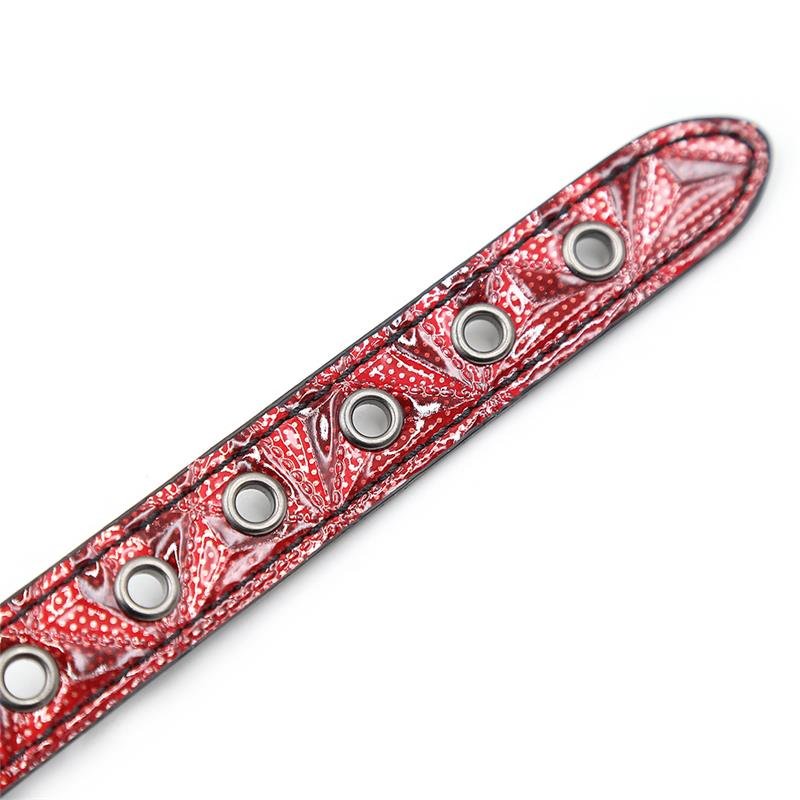 DIAMOND LINE Palla da bavaglio traspirante in pelle vegana diamantata