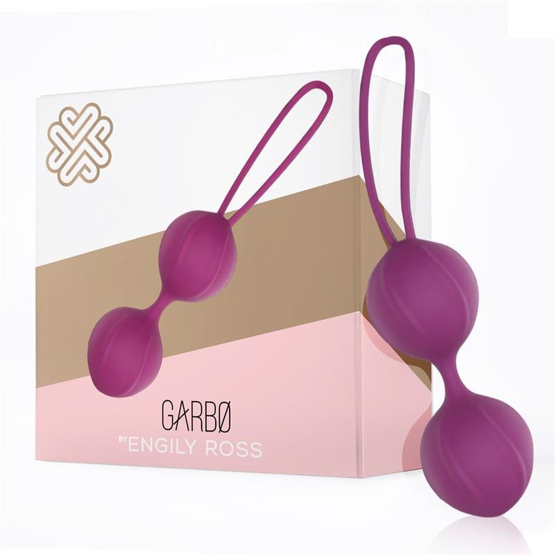 ENGILY ROSS Garbo Doppia Pallina di Kegel in Silicone Viola