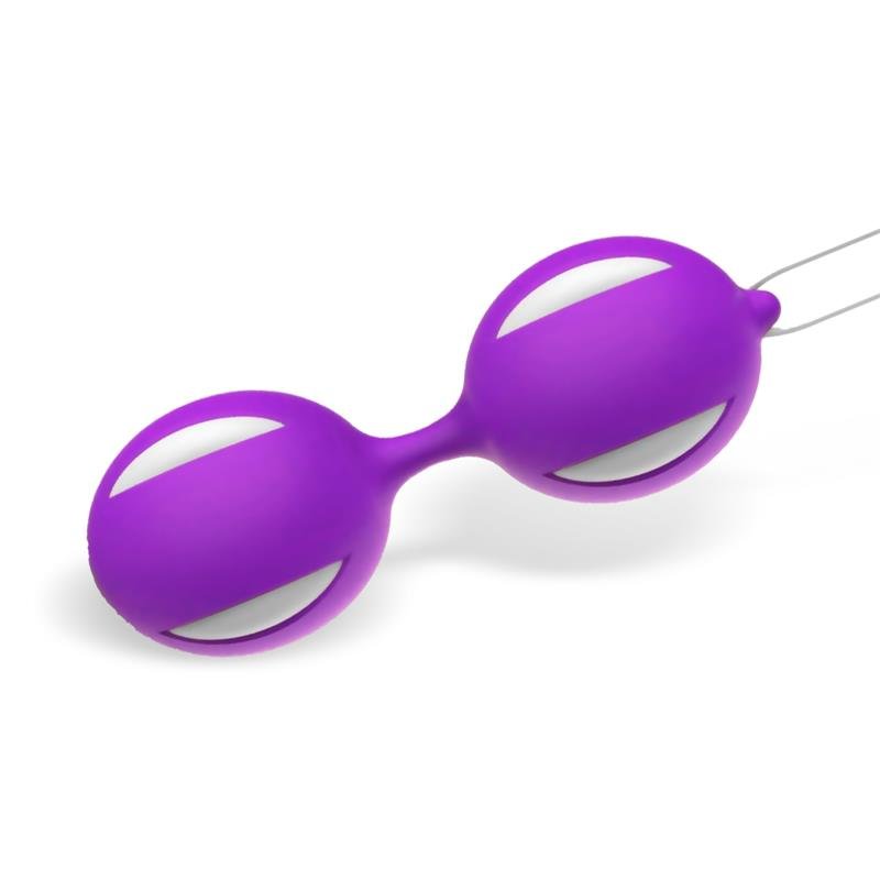 LATETOBED Misha Doppie Palline di Kegel in Silicone Viola