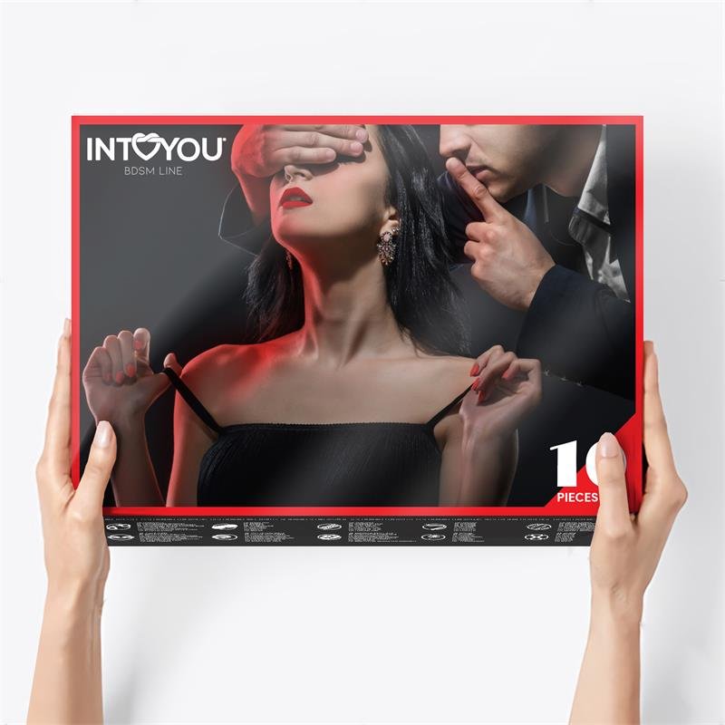 INTOYOU BDSM LINE Set Bondage 10 Pezzi Rosso