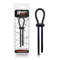 BEAST RINGS Anello per pene regolabile Lazo in silicone solido nero