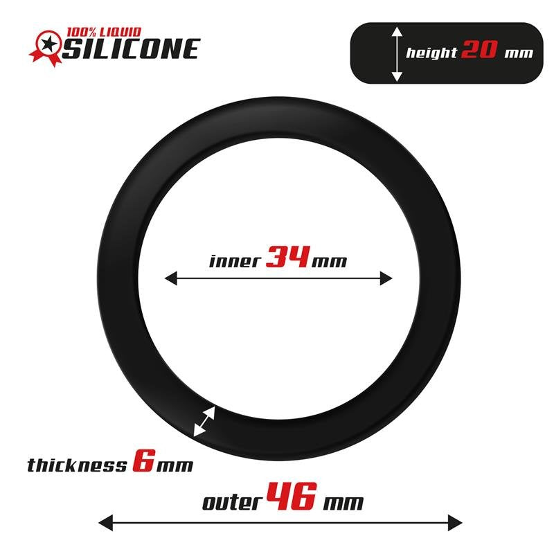 Anello per il pene in silicone liquido BEAST RINGS 3,4 cm
