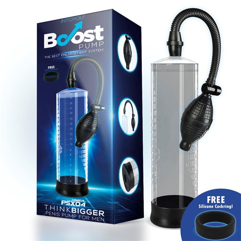 BOOST PUMPS Pompa per pene manuale PSX04 Crystal