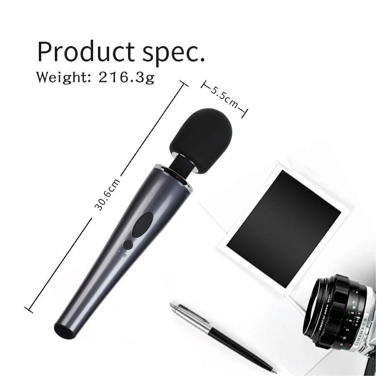 TARDENOCHE Massaggiatore a bacchetta Relyme USB Silicone Nero