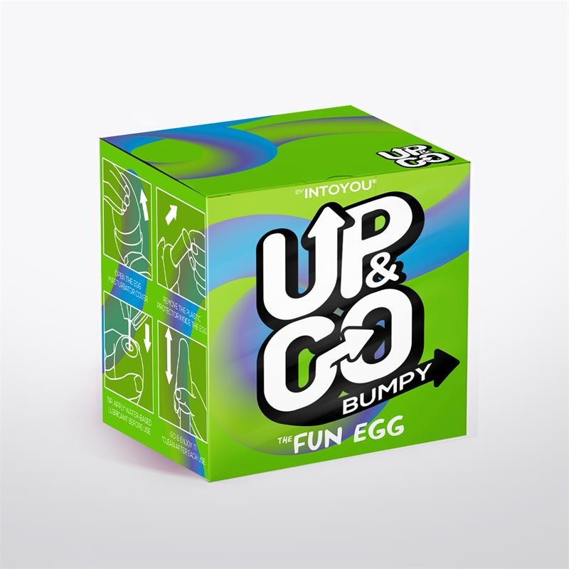 Masturbatore UP&GO Bumpy Egg Elastico Verde