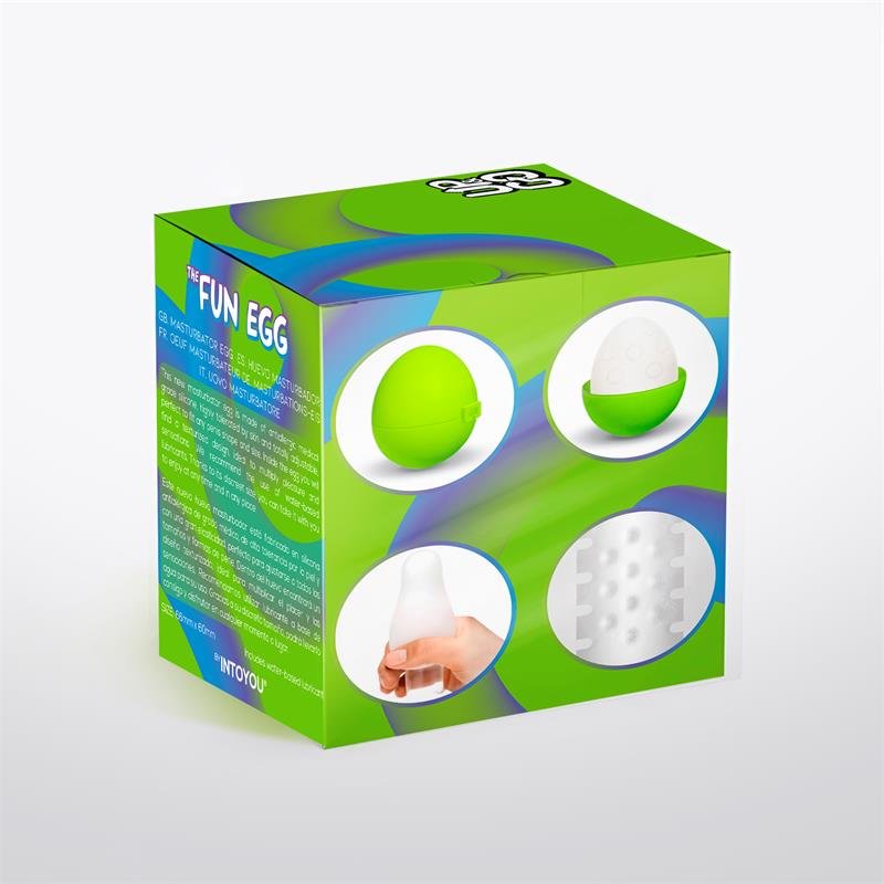 Masturbatore UP&GO Bumpy Egg Elastico Verde
