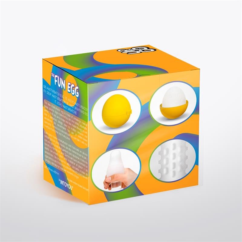 Masturbatore UP&GO Grovy Uovo Elastico Giallo