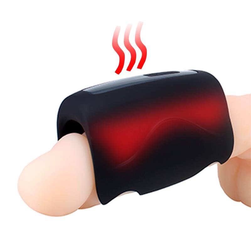 TARDENOCHE Waver Masturbatore maschile con funzione di calore e vibrazione, flessibile in silicone USB