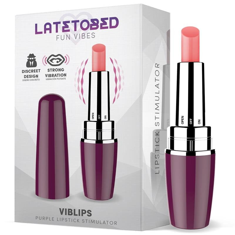 LATETOBED Viblips Rossetto Stimolatore Viola