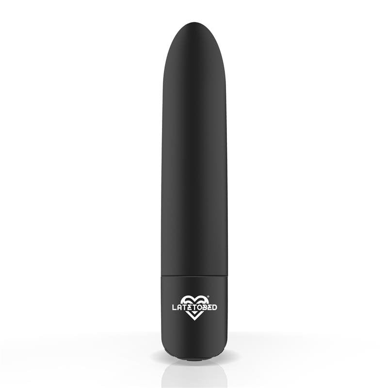 LATETOBED Shoty Vibrating Bullet USB 10 velocità Motore potente Nero