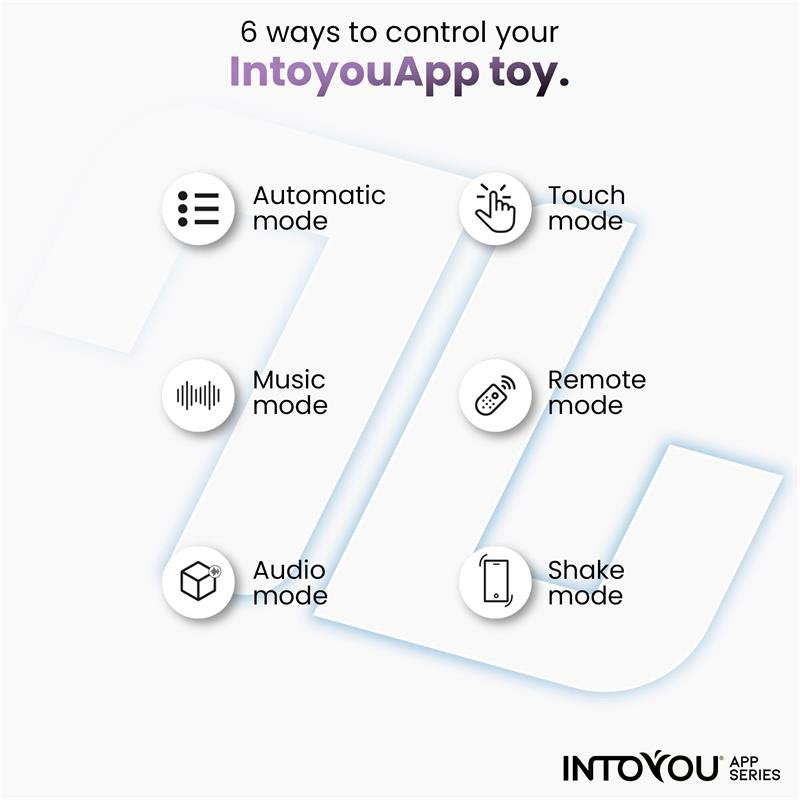 Vibratore a mutandine in silicone INTOYOU APP SERIES con app blu