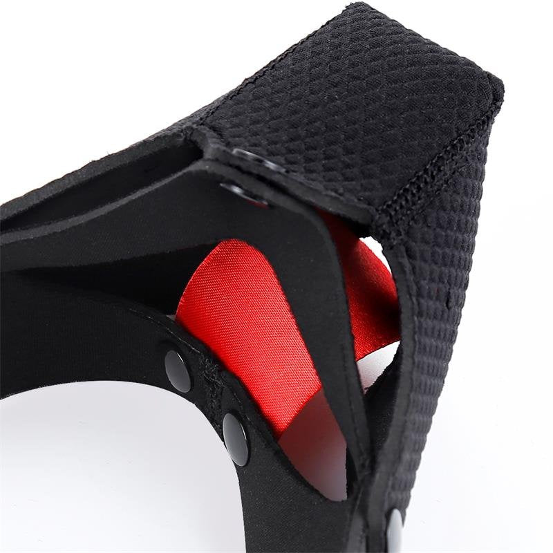 Maschera facciale per cuccioli in neoprene A-GUSTO regolabile e smontabile, nera