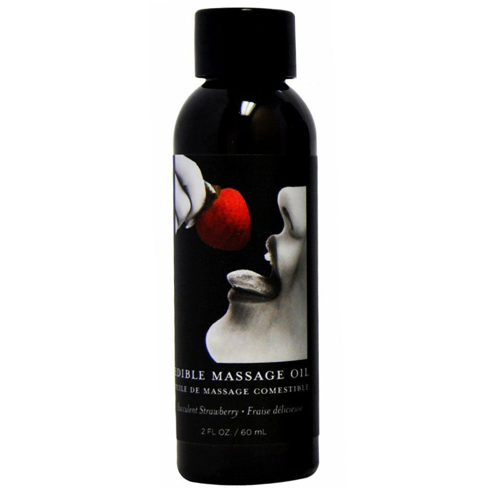 Olio da massaggio alla fragola commestibile 60ml