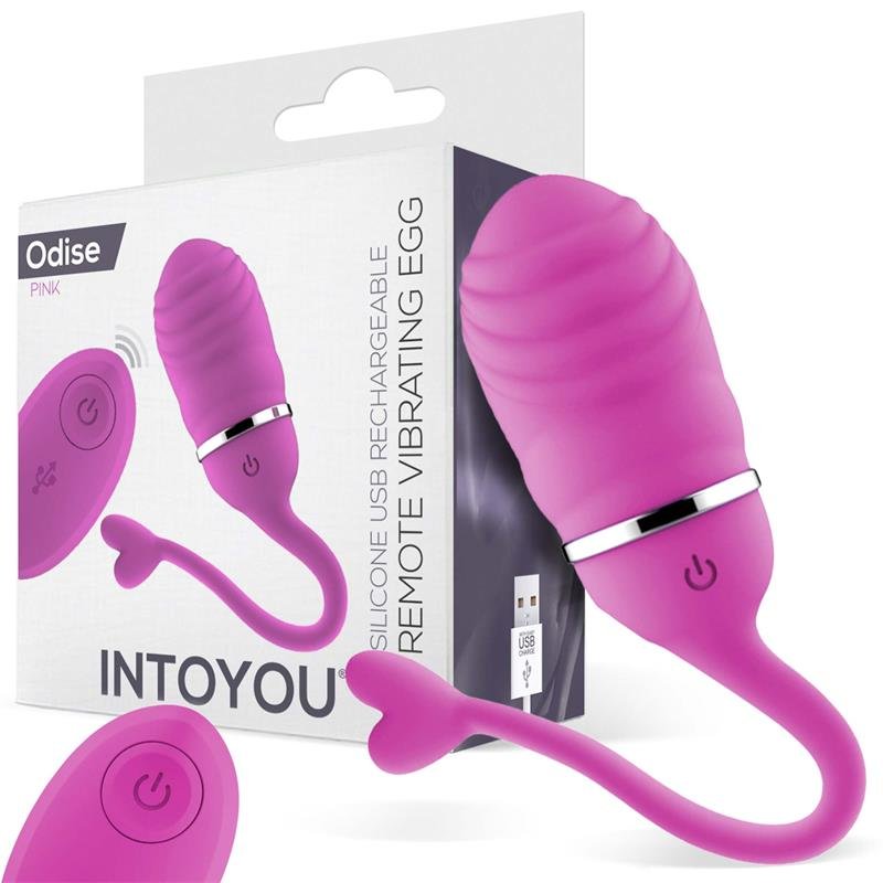 INTOYOU Uovo Vibrante con Telecomando Odise USB Silicone Rosa