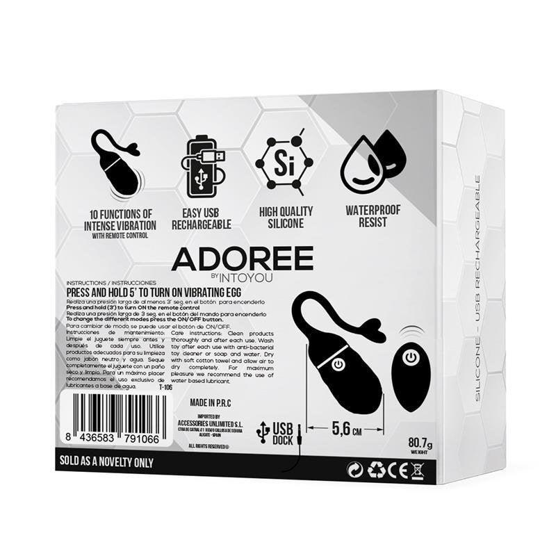 TARDENOCHE Adoree Uovo Vibrante USB Telecomando USB Silicone