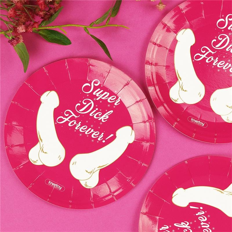 Piatti di carta e cartone LOVETOY, confezione da 6