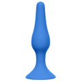 Plug anale sottile piccolo blu