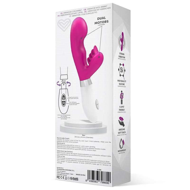 LATETOBED Sliper Rabbit Vibrator Silicone Rosa