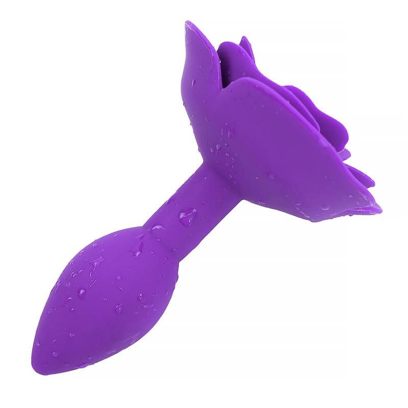A-GUSTO Rose Plug Anale in Silicone Viola