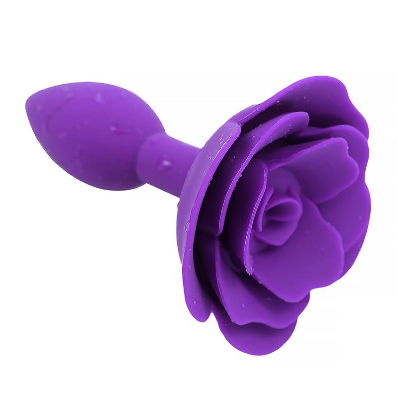 A-GUSTO Rose Plug Anale in Silicone Viola