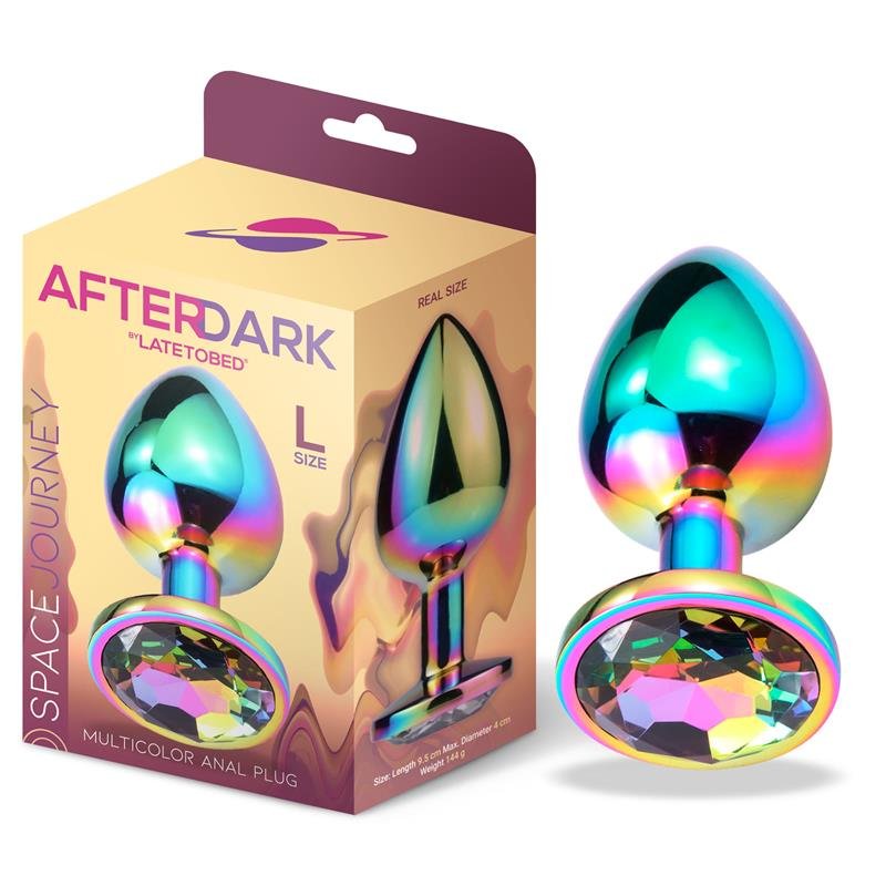 AFTERDARK Space Journey Butt Plug multicolore gioiello taglia L
