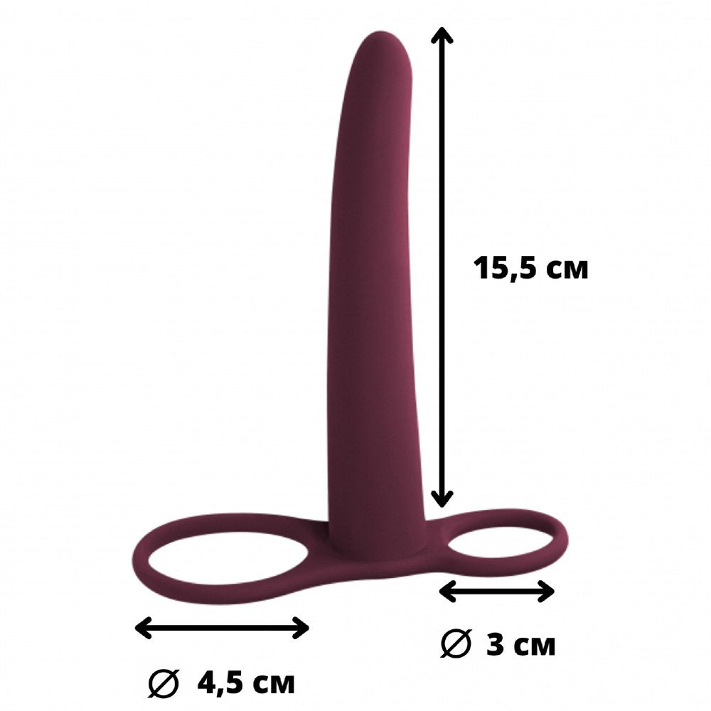 Strap-on Pure Passion Gimlet Wine red