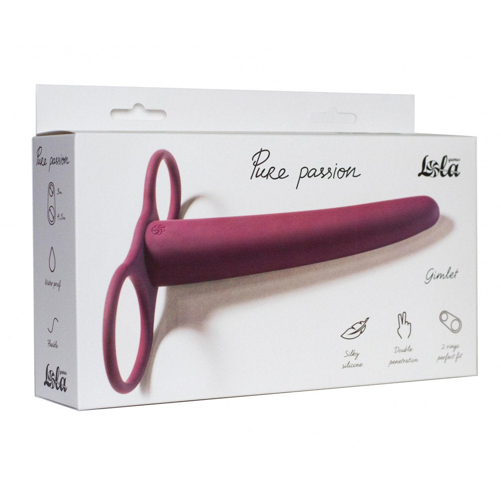 Strap-on Pure Passion Gimlet Wine red