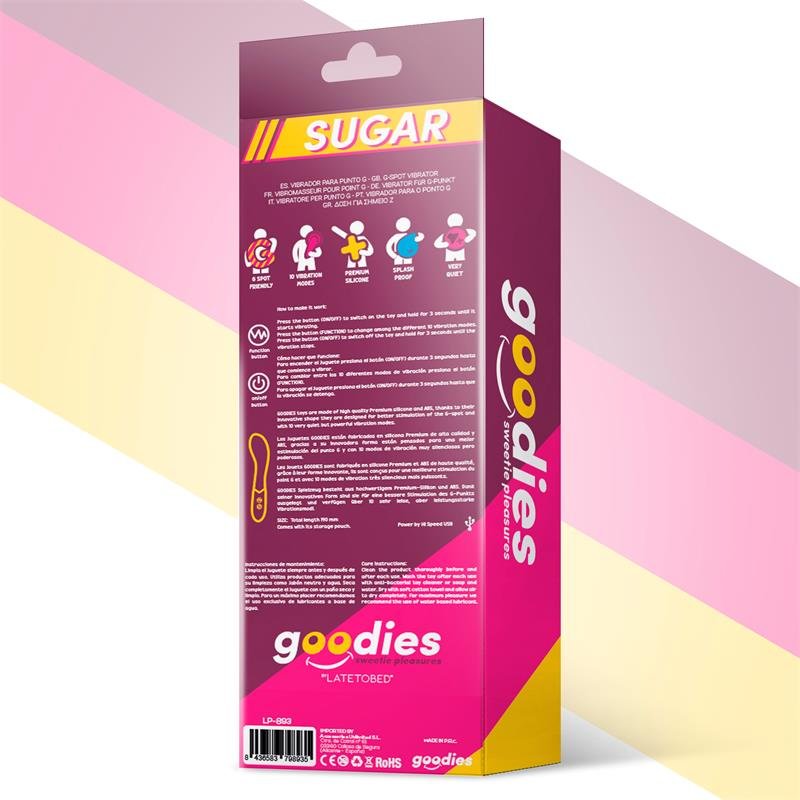 GOODIES Sugar G-Spot Vibe USB Silicone Fucsia