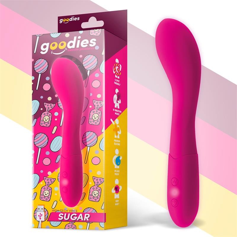 GOODIES Sugar G-Spot Vibe USB Silicone Fucsia
