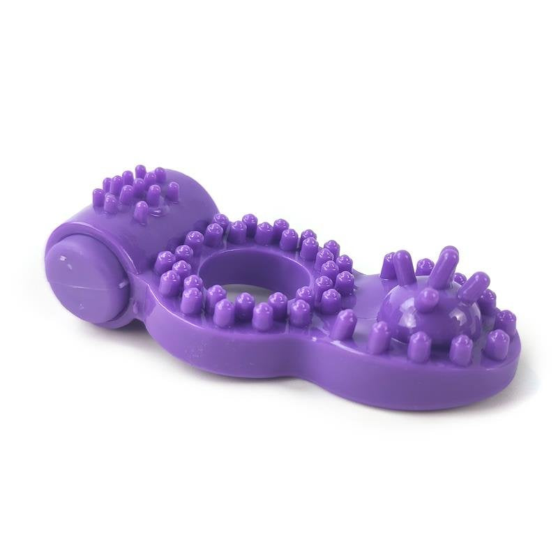 Anello vibrante per pene A-GUSTO viola